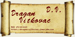 Dragan Vitkovac vizit kartica